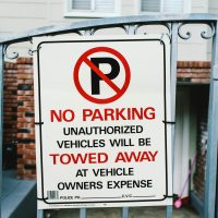 Image of a no parking sign