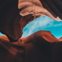 Image of a rock formation in the Grand Canyon, one of the most beautiful places to visit in Arizona