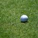 golf ball on a putting green